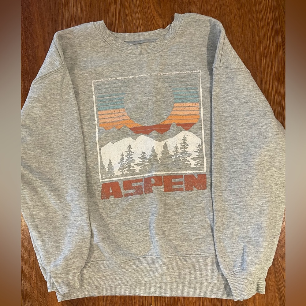 Zoe & Liv Aspen Sweater in Heather Gray XL